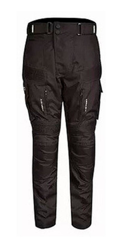 Pantalón Para Moto Fassed Fpt-101 Roadking Negro Textil