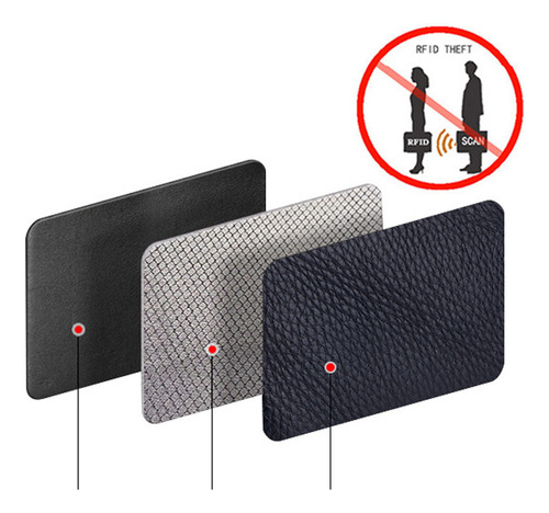 Minicarteira De Couro Com Bloqueio Rfid Com Porta-cartões