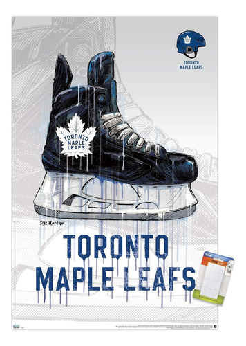 Nhl Toronto Maple Leafs - Póster De Pared De Drip Skate 2