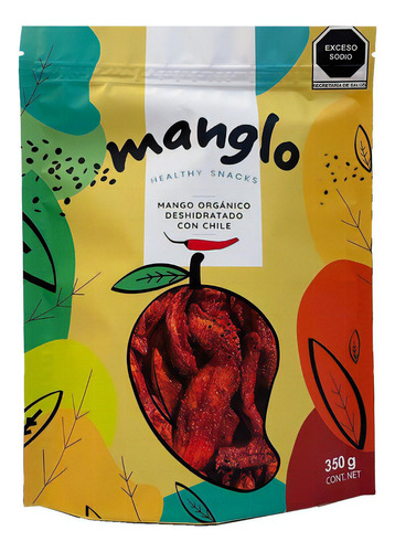 Manglo | 300 G Mango Orgánico Deshidratado Con Chile