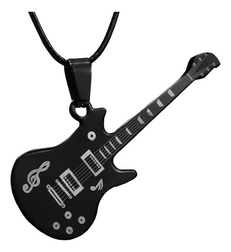 Collar Con Colgante De Guitarra Para Hombres Y Mujeres, Inst