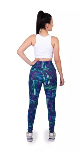 Calça Legging Fitness Academia Feminina Aquasul New Way