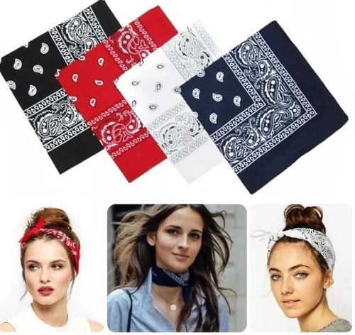 Imagen 2 de 5 de Pañoletas Bandanas 3 Unidades
