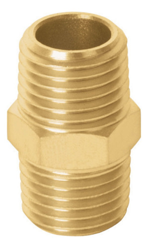 Niple Macho - Macho De Latón Cuerda 1/4 Npt Truper