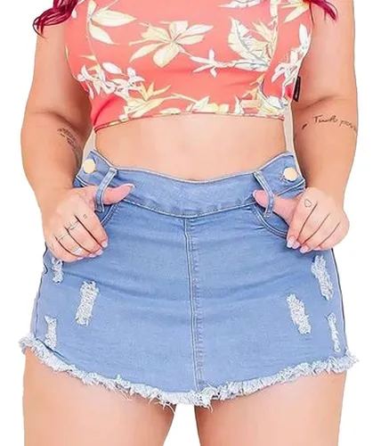 Saia jeans best sale feminina mercado livre