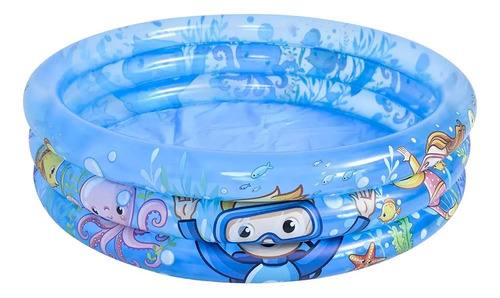 Piscina Infantil Jilong Tres Aros Sirenas 99x23cm Jl51031