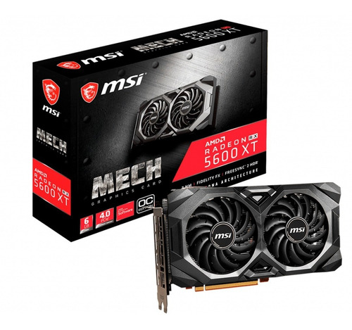 Placa De Video Msi Radeon Rx 5600 Xt Mech Oc Gtia Oficial Pc