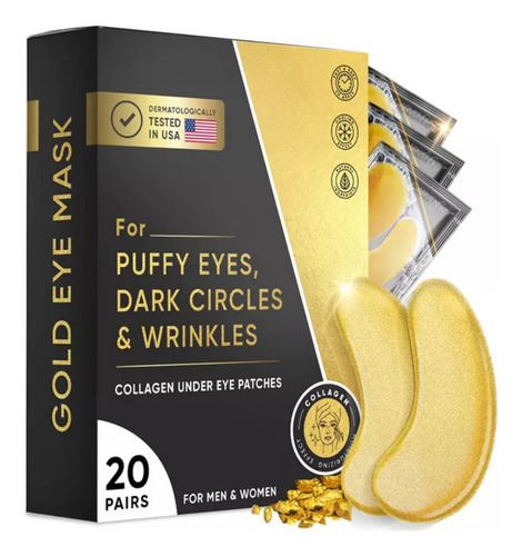 Ai Parches De Colágeno Debajo De Los Ojos De Oro De 24
