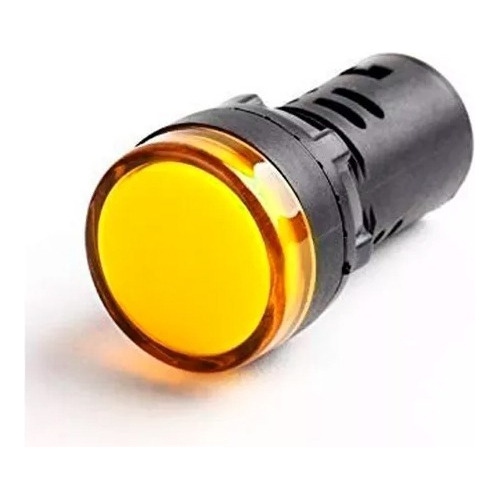 Ojo De Buey Luz Piloto Amarillo Led Señalizador 220v 22mm