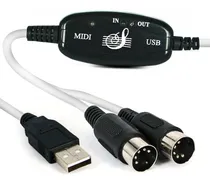 Comprar Cabo Midi Para Usb, Instrumentos Musicais Para Usb