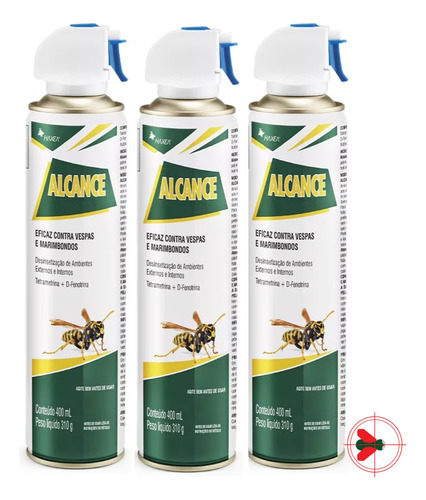 Kit 3 Alcance Contra Vespas E Marimbondos 400ml Labgard