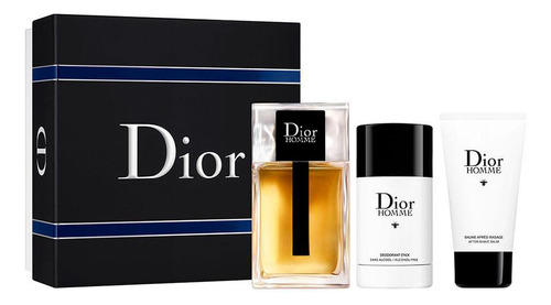 Kit Dior Homme Masculino Edt 100ml + Afs 50ml + Deo Stick