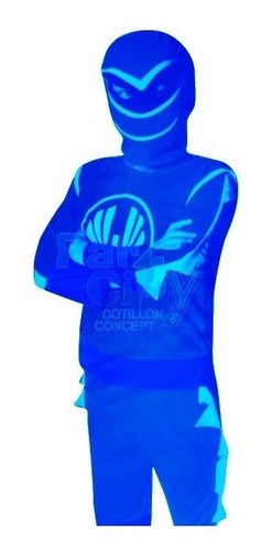 Disfraz Power Ranger Azul Oferta Liquidacion Niño 