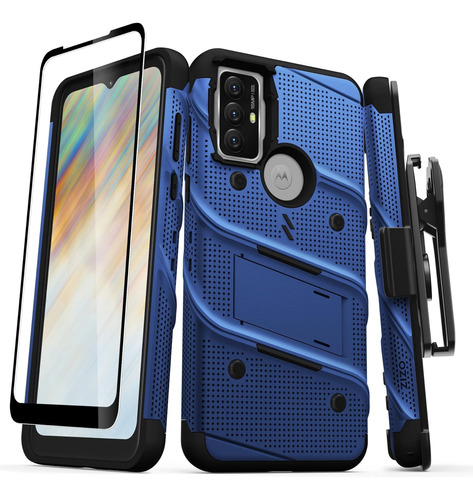 Zizo Bolt Bundle Para Moto G Play (2023) Funda Con Protector