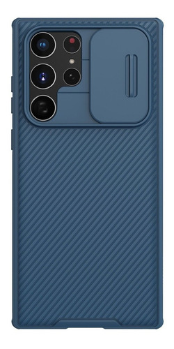 Funda Nillkin Camshield Pro Camshield Pro blue con diseño lisa para Samsung Galaxy S22 Ultra por 1 unidad