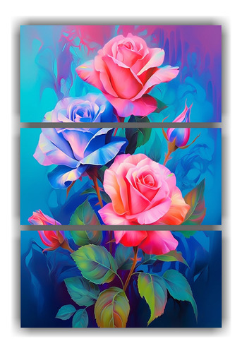 3 Canvas Tela Sublimada Rosal Personalizada 60x90cm