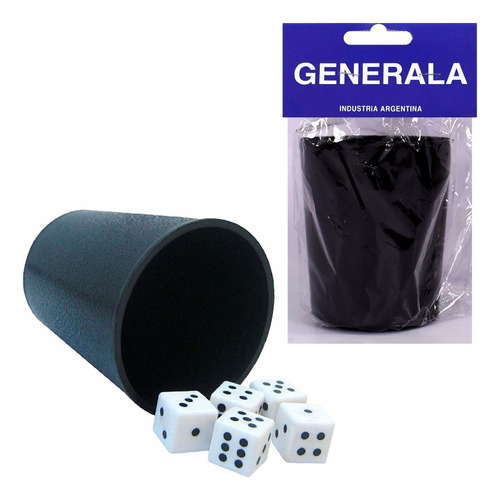 Generala Kit X3 Juego De Mesa Cubilete Dados Niños Diversion