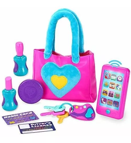Monedero de juguetes para niñas pequeñas bolso de juego Prentend