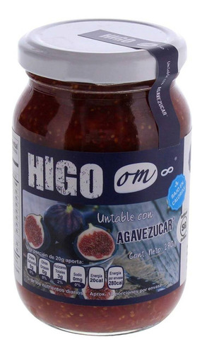 Imagen 1 de 1 de Mermelada Om8 Untable De Higo 284g