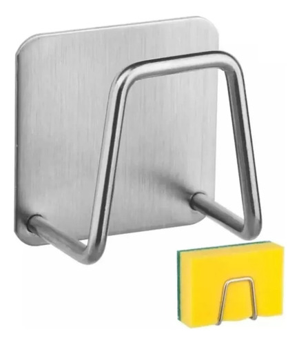 Soporte De Esponja De Pared Utensilios Cocina Acero Inox