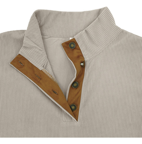 Nueva Sudadera Casual De Manga Larga Con Cuello Alto Para Ho