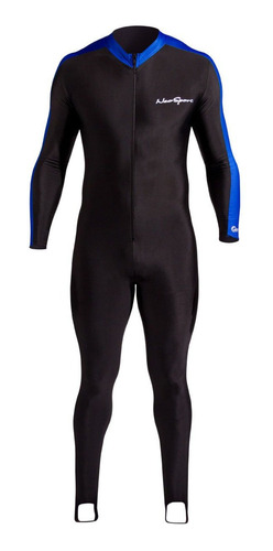 Traje Completo Lycra Buceo Snorkel Proteción Solar Azul 2xl