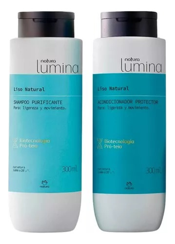 Natura Lumina  Shampoo + Acondicionador Cabello Liso Natural