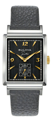 Relógio Bulova Sinatra My Way Quartz 98a261 Retangular