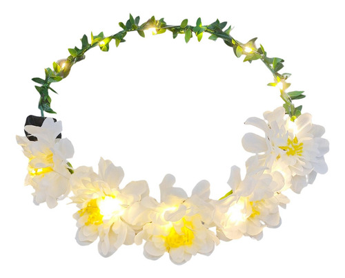 Corona De Flores Diadema Con Corona De Flores Diadema De