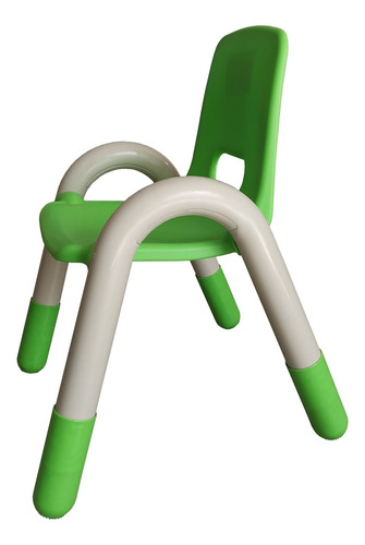 Silla de juguete de actividad infantil de colores para niño y niña, color verde