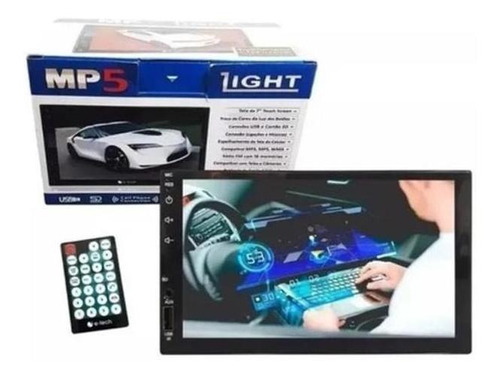 Mp5 2 Din Central Multimídia Touchscreen Usb Sd Bluetooth