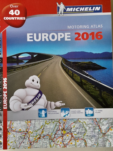 Atlas Europe 2016 Michelin. Nuevo. En Ingles 