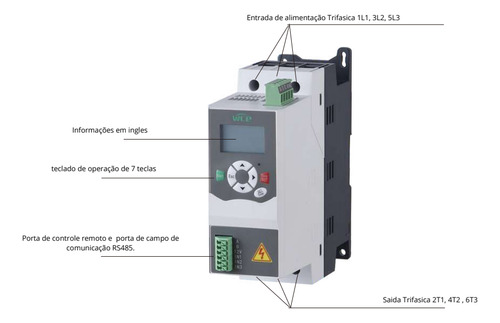 Chave Partida Soft-starter Wce 12a C/ Bypass 220v 380v 440v
