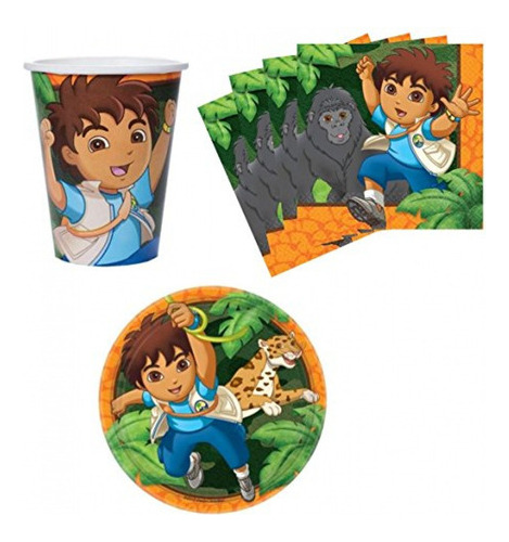 Kit De Fiesta ¡vamos Diego Vamos! Juego De Suministros Para