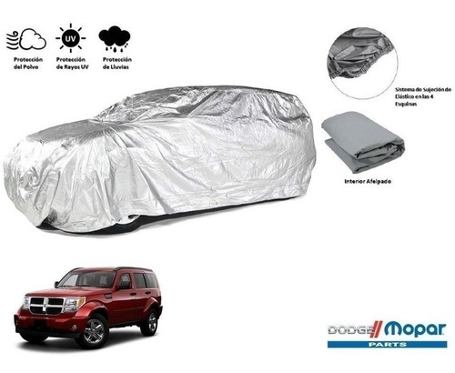 Cubierta Funda Cubre Auto Afelpada Dodge Nitro 4.0l 2010