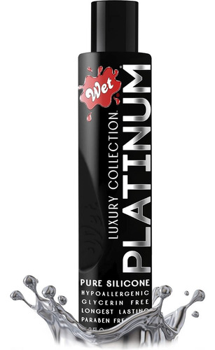 Wet Platinum Lubricante Sexual A Base De Silicona De 4.2 Oz