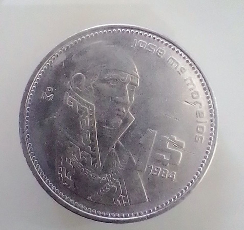 Moneda De $1.00 Año 1984, Con La Efigie De Morelos