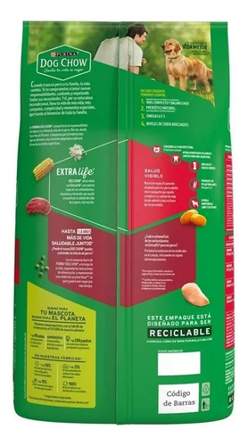 Alimento Dog Chow Mix Salud Visible Adulto Media/grande 15kg