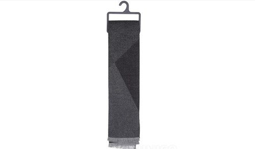 Bufanda Cuadros Miniso Color Gris Oscuro Diseño De La Tela Viscose/rayon