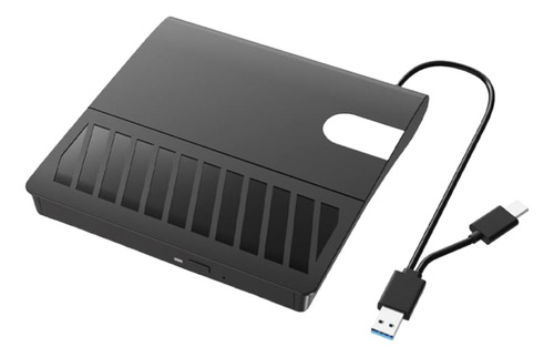 Lector Quemador Unidad De Cd Dvd Externa Usb 3.0 Y Usb-c 24x