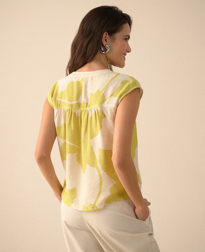 Blusa Esprit 611g009 Amarillo L