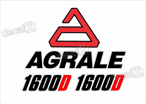 Kit Adesivos  Compatível Com Trator Agrale 1600d 1600 Cor ADESIVO TRATOR AGRALE 1600D