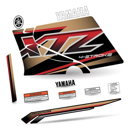 Kit De Calcomanias Laminado Para Yamaha Xtz 125 2017