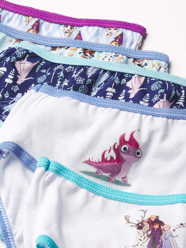 Bragas Disney Frozen, 100% Algodón Peinado, 7 Unidades, Para