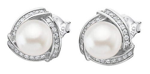 Aros Lp1928-4/1 Lotus Silver Mujer Pearls