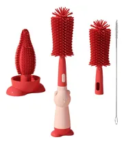 Comprar Cepillo Para Lavar Teteros Y Tetinas (3 En 1) De Silicona