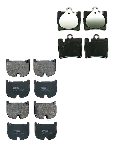 Jgo Balatas Bajos Metales Delanteras Y Traseras S55 Amg 03