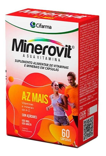 Minerovit A-z Mais Vitaminas E Minerais 60 Cápsulas Cifarma Sabor Sem Sabor