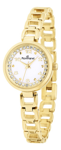 Relogio Analogico Social Dourado 650100 Rommanel