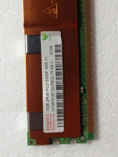 Memoria Ram Ddr2 Para Servidores Hnnix 1gb 2rx8 